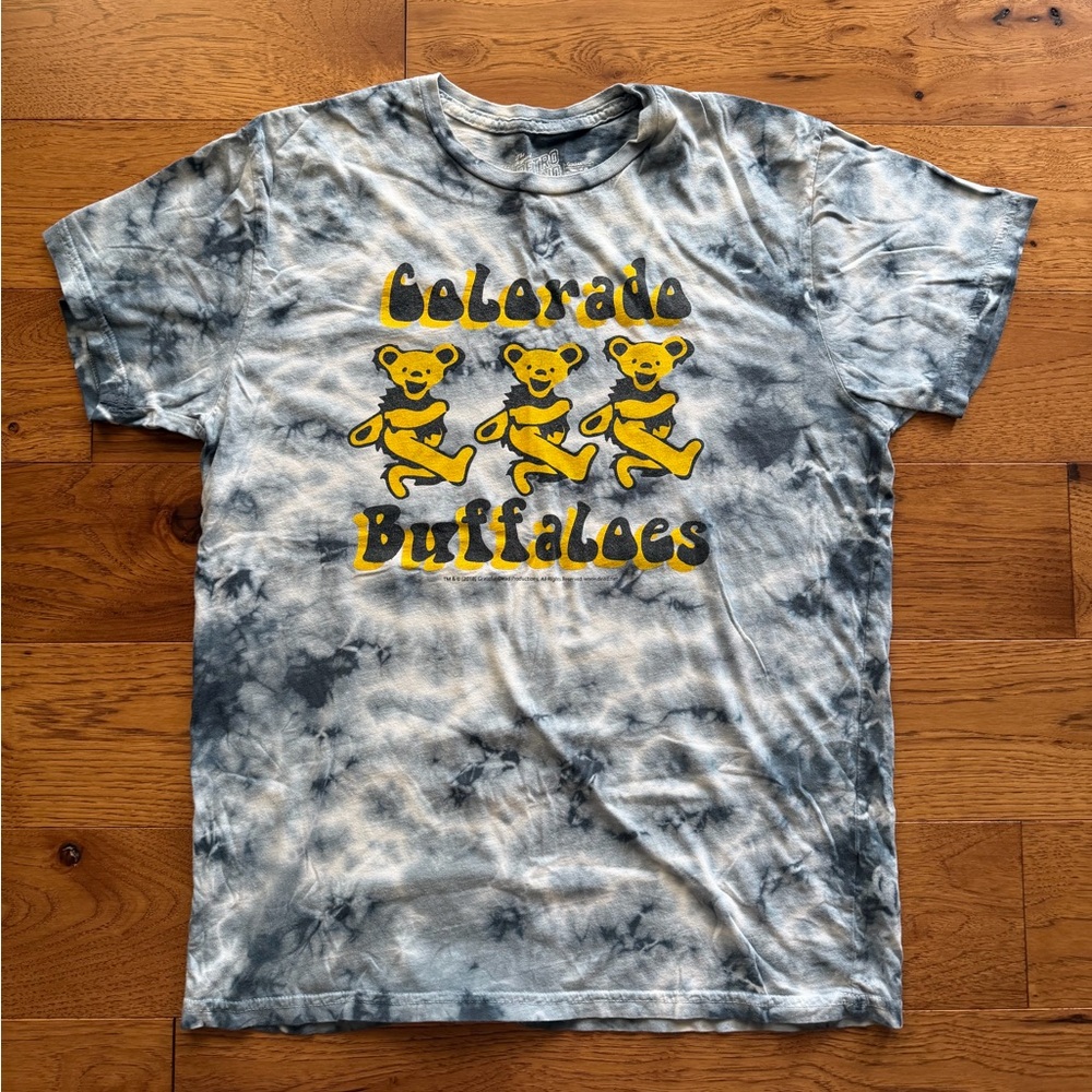 University of Colorado Boulder CU Boulder Grateful Dead & Co tie dye Tshirt sz M